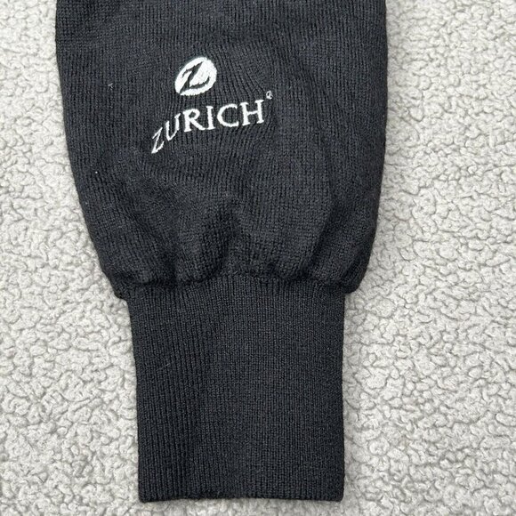 Fairway & Greene 1/4 Zip Merino Wool Mens Medium Zurich Black White Grid Golf - Picture 9 of 14